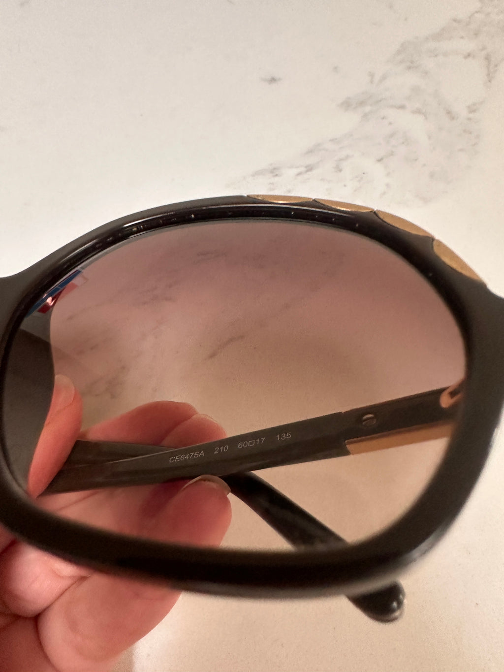 Chloé CL2221 sunglasses with dark brown frame