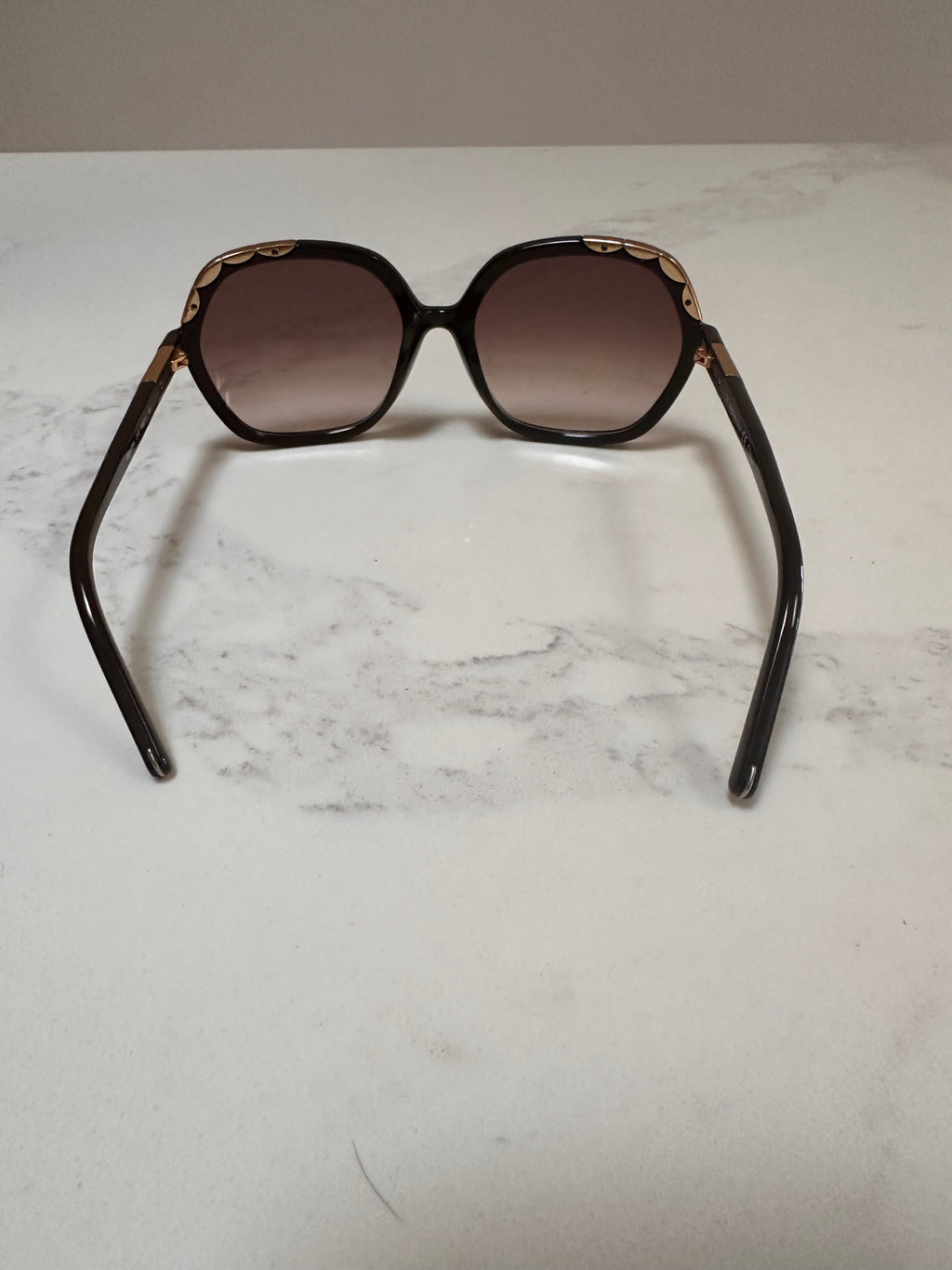 Chloé CL2221 sunglasses with dark brown frame