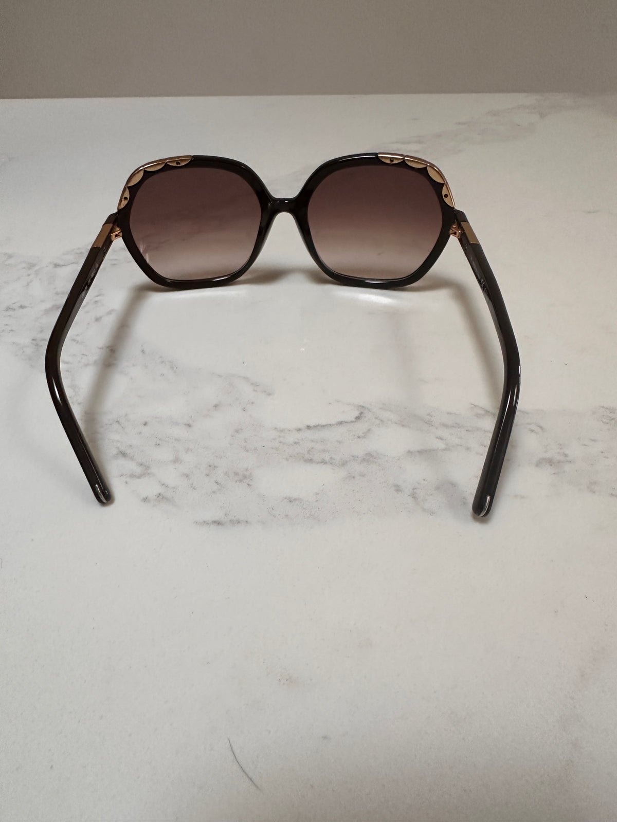 Chloé CL2221 sunglasses with dark brown frame