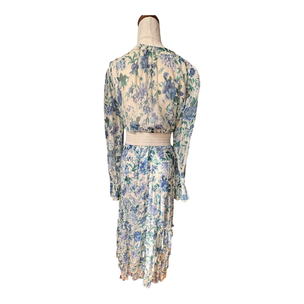 Zimmermann Moncur Chevron Frill Dress Size 2