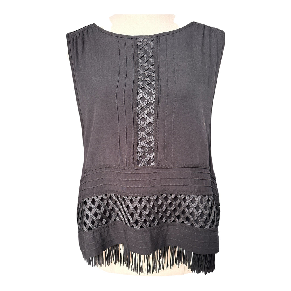 Flannel Fringe Detail Top Size 1