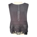 Flannel Fringe Detail Top Size 1