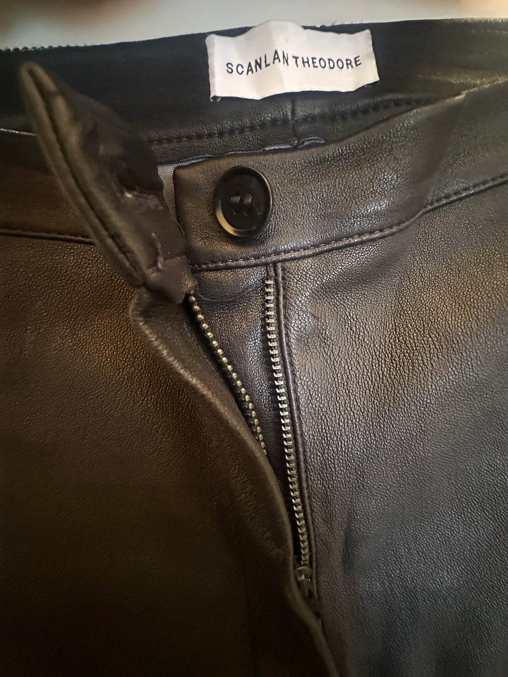 Scanlan Theodore Leather Leggings Size 8