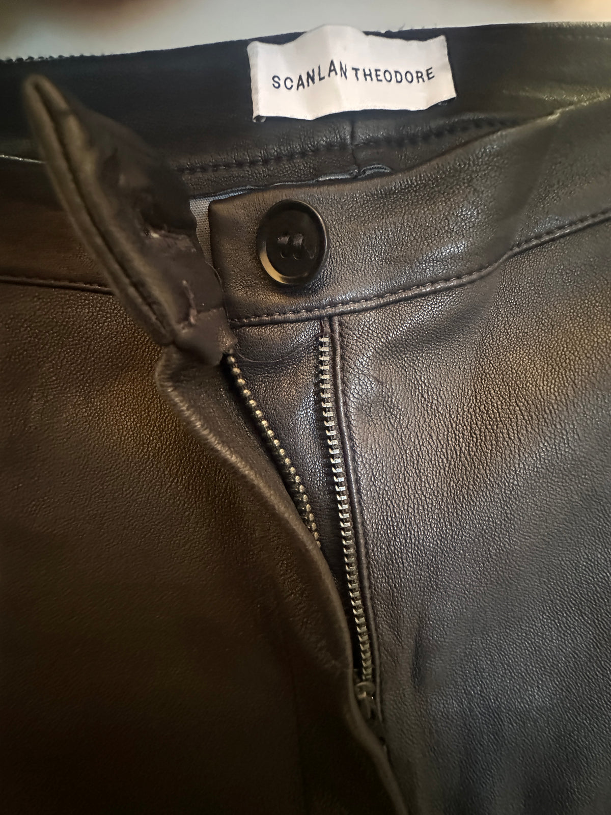 Scanlan Theodore Leather Leggings Size 8