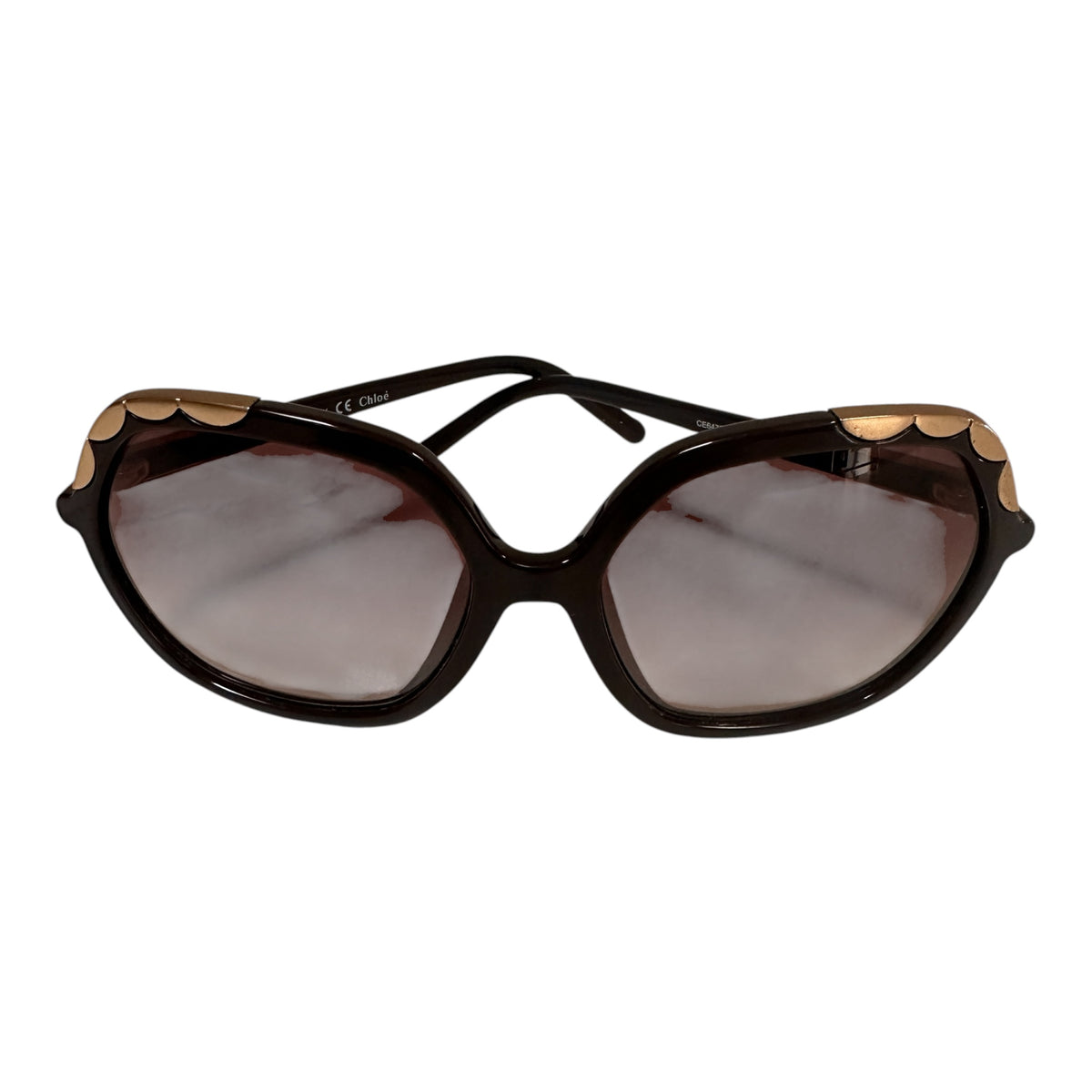 Chloé CL2221 sunglasses with dark brown frame