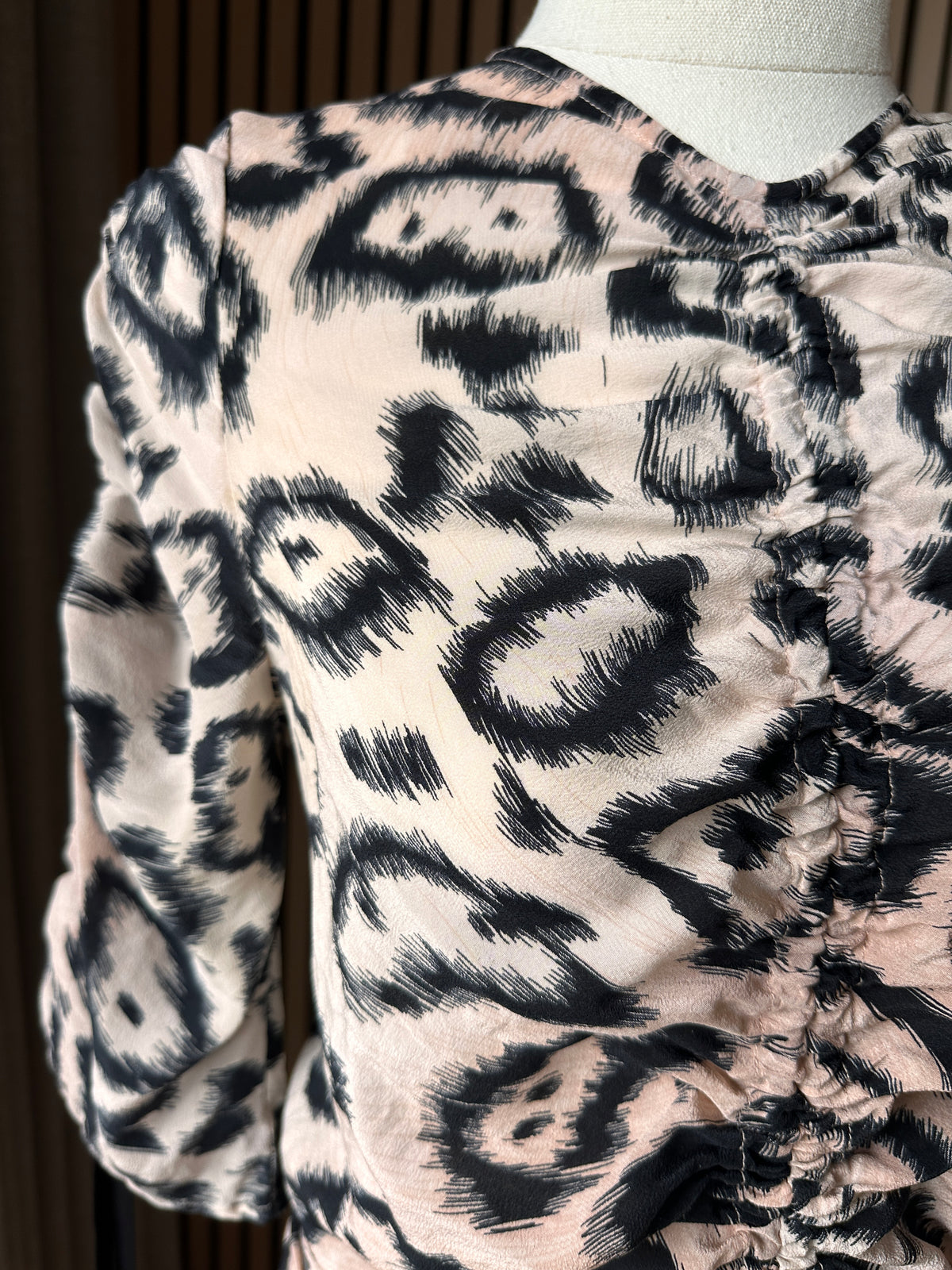Alice McCall Animale Rouche Detail Dress Size 10