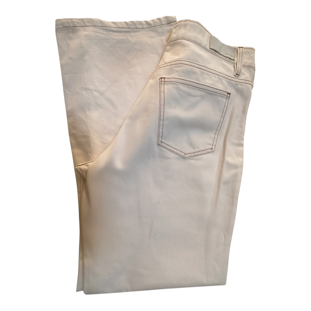Viktoria & Woods Wide Leg White Denim Jeans Size 4