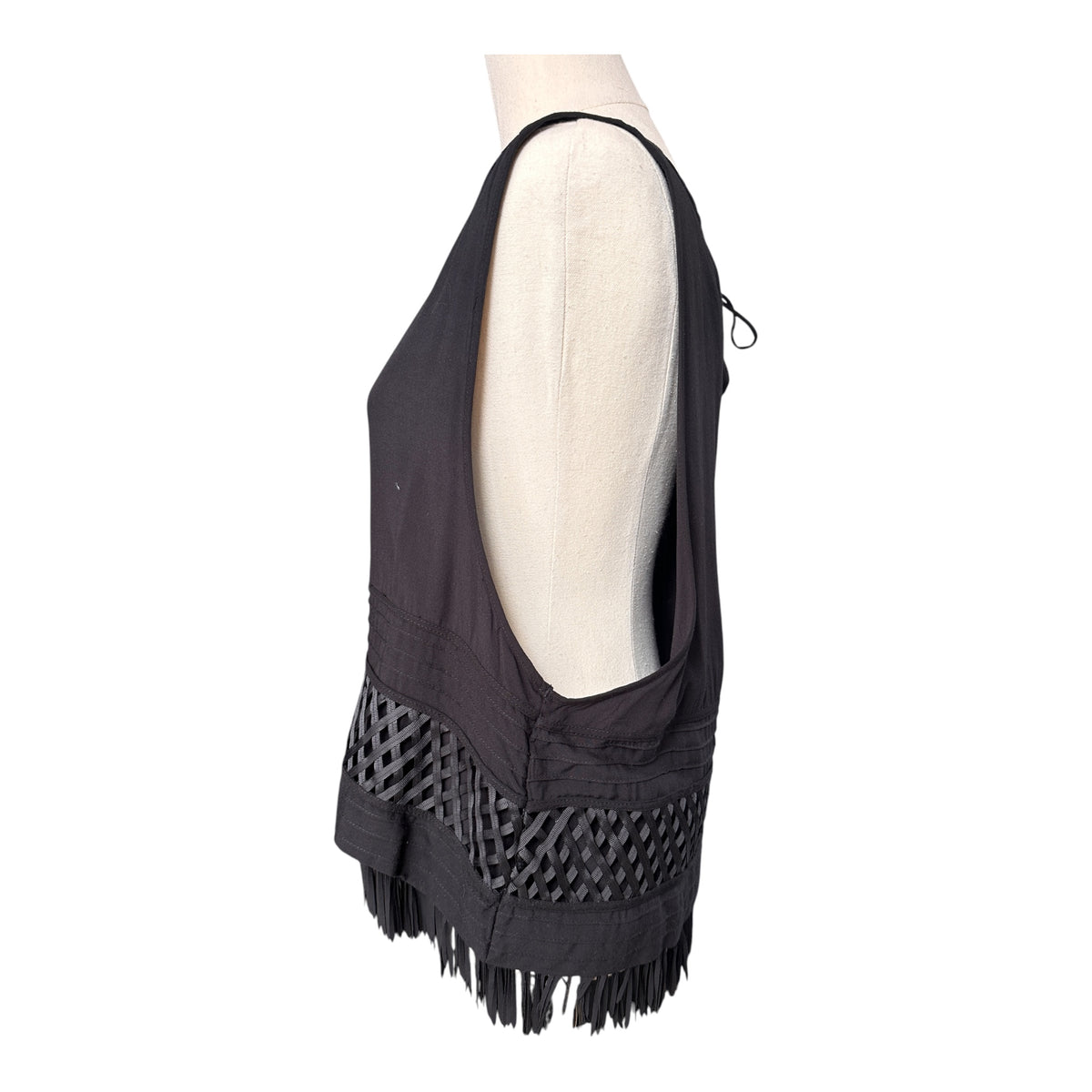 Flannel Fringe Detail Top Size 1