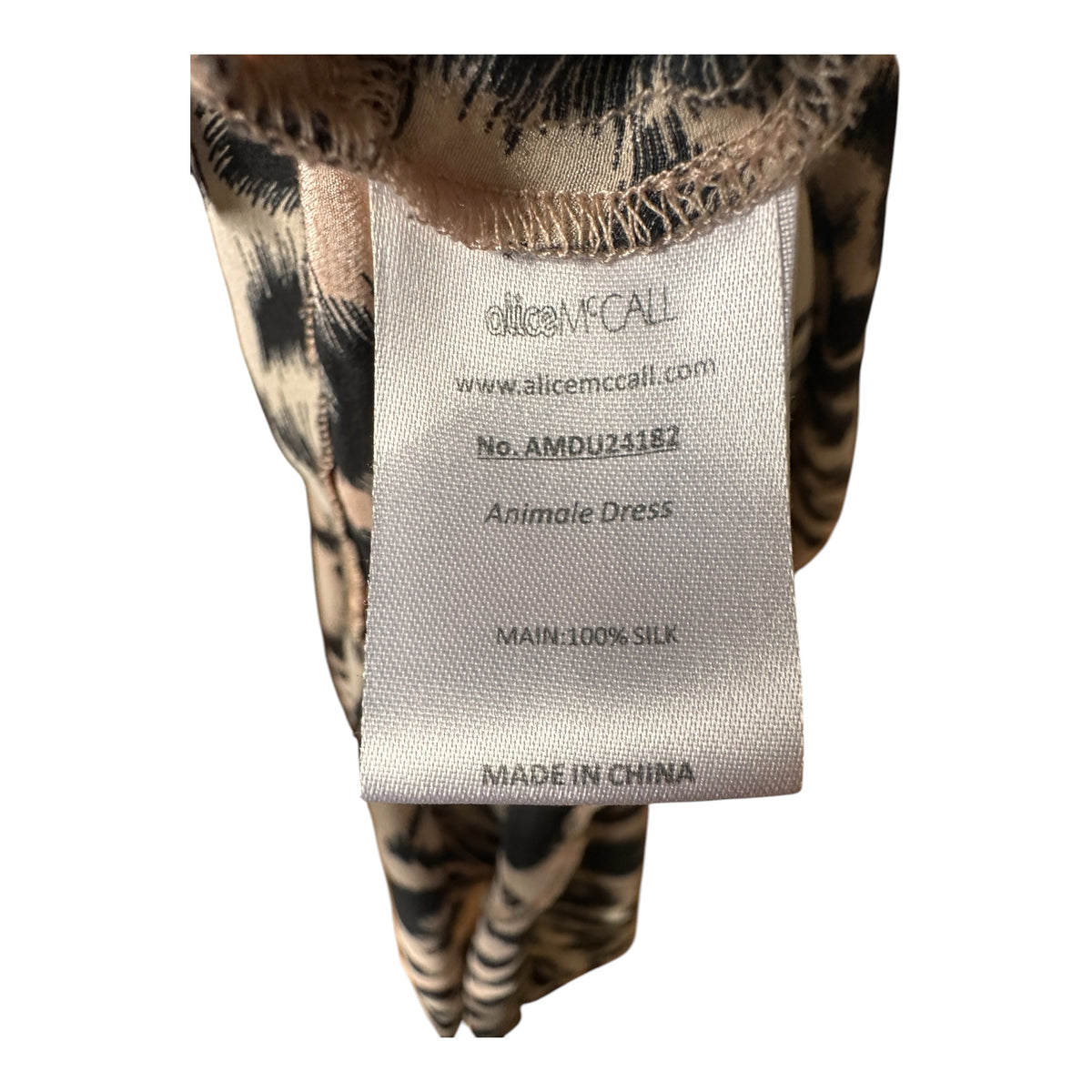 Alice McCall Animale Rouche Detail Dress Size 10