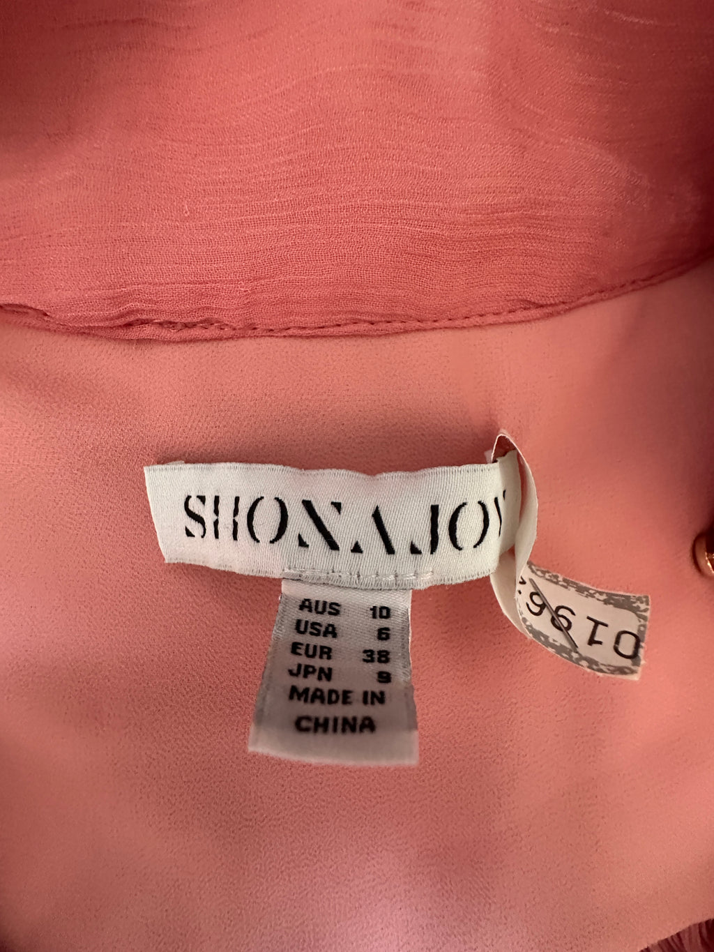 Shona Joy Lauren Button Up Rouched Mini Dress Size 10