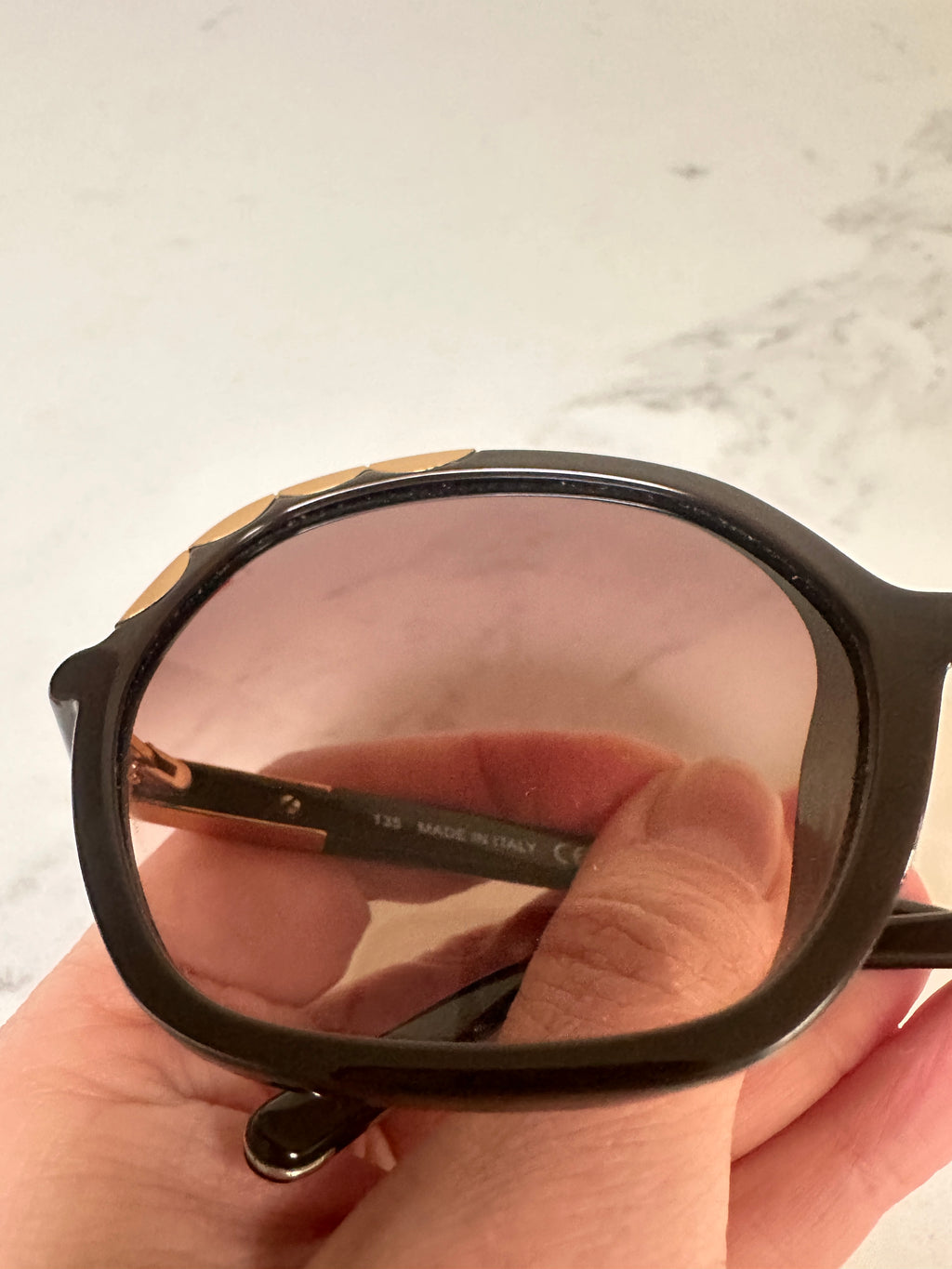 Chloé CL2221 sunglasses with dark brown frame