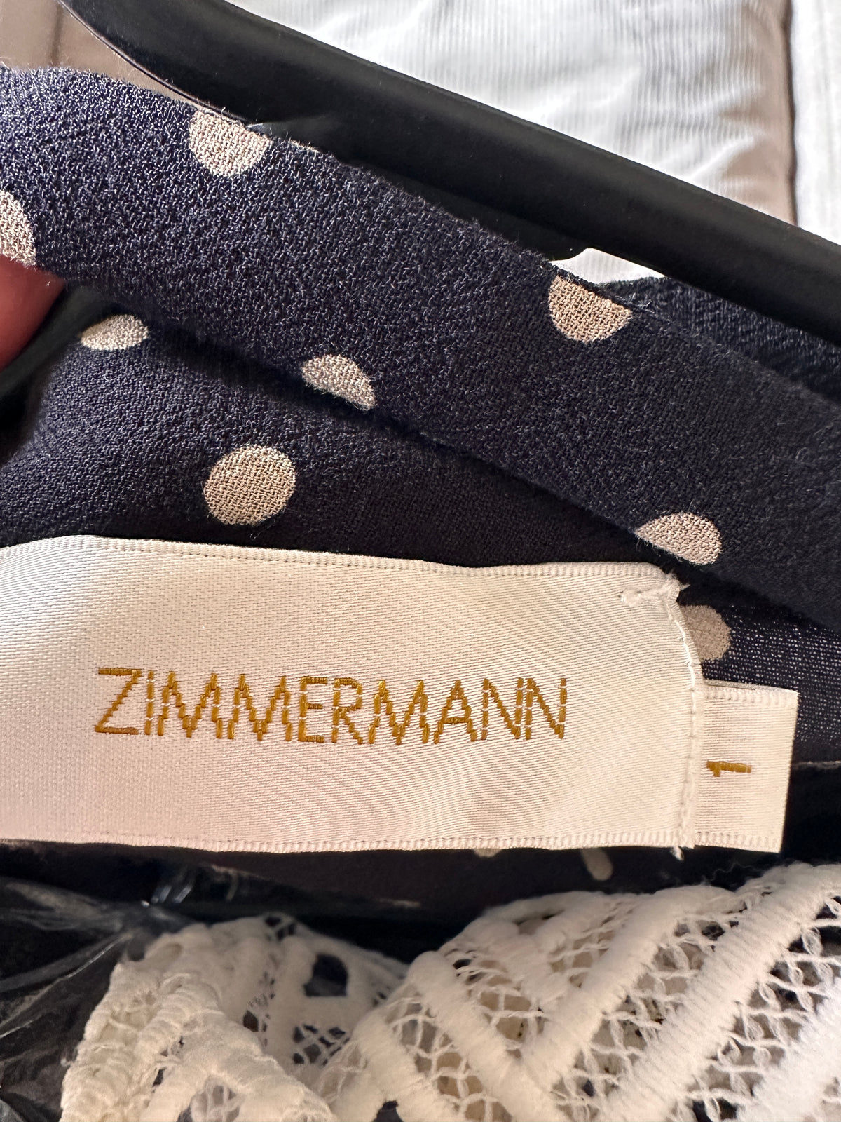 Zimmermann Mischief Necklet Dot Dress Size 1