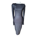 White Suede Keyhole Back Midi Dress Size 6