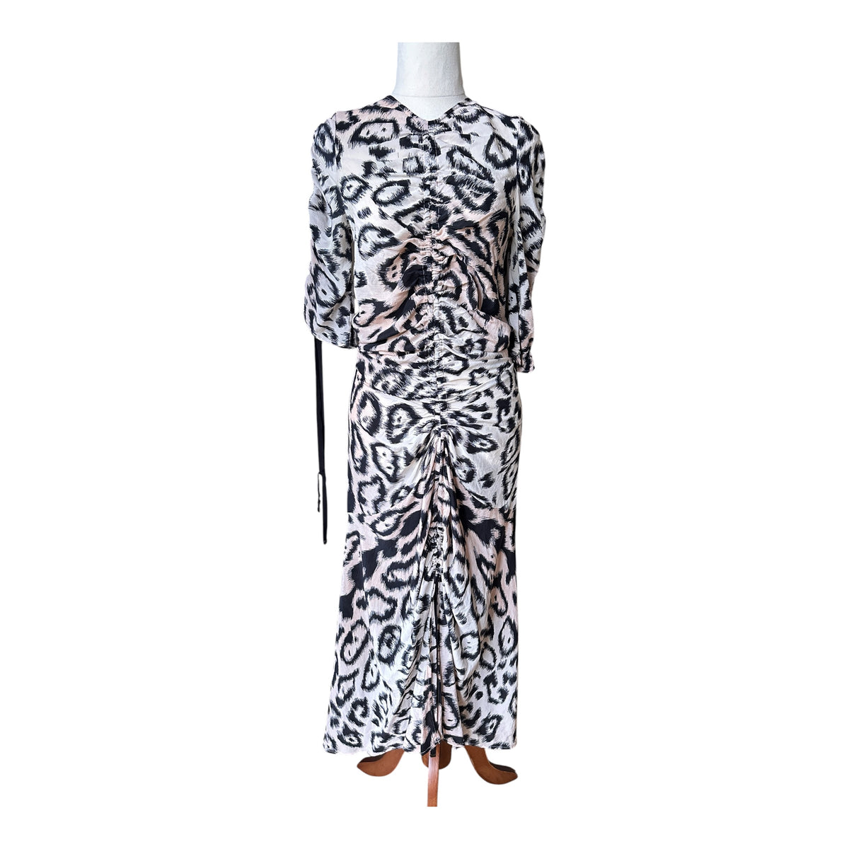 Alice McCall Animale Rouche Detail Dress Size 10