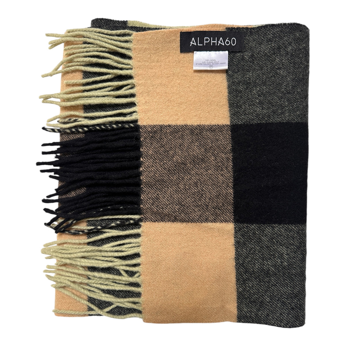 Alpha 60 Check Wool Scarf