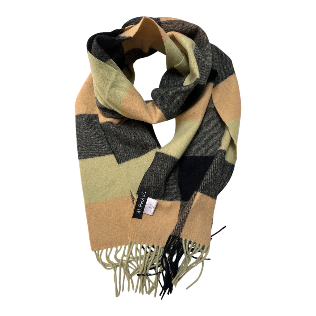 Alpha 60 Check Wool Scarf
