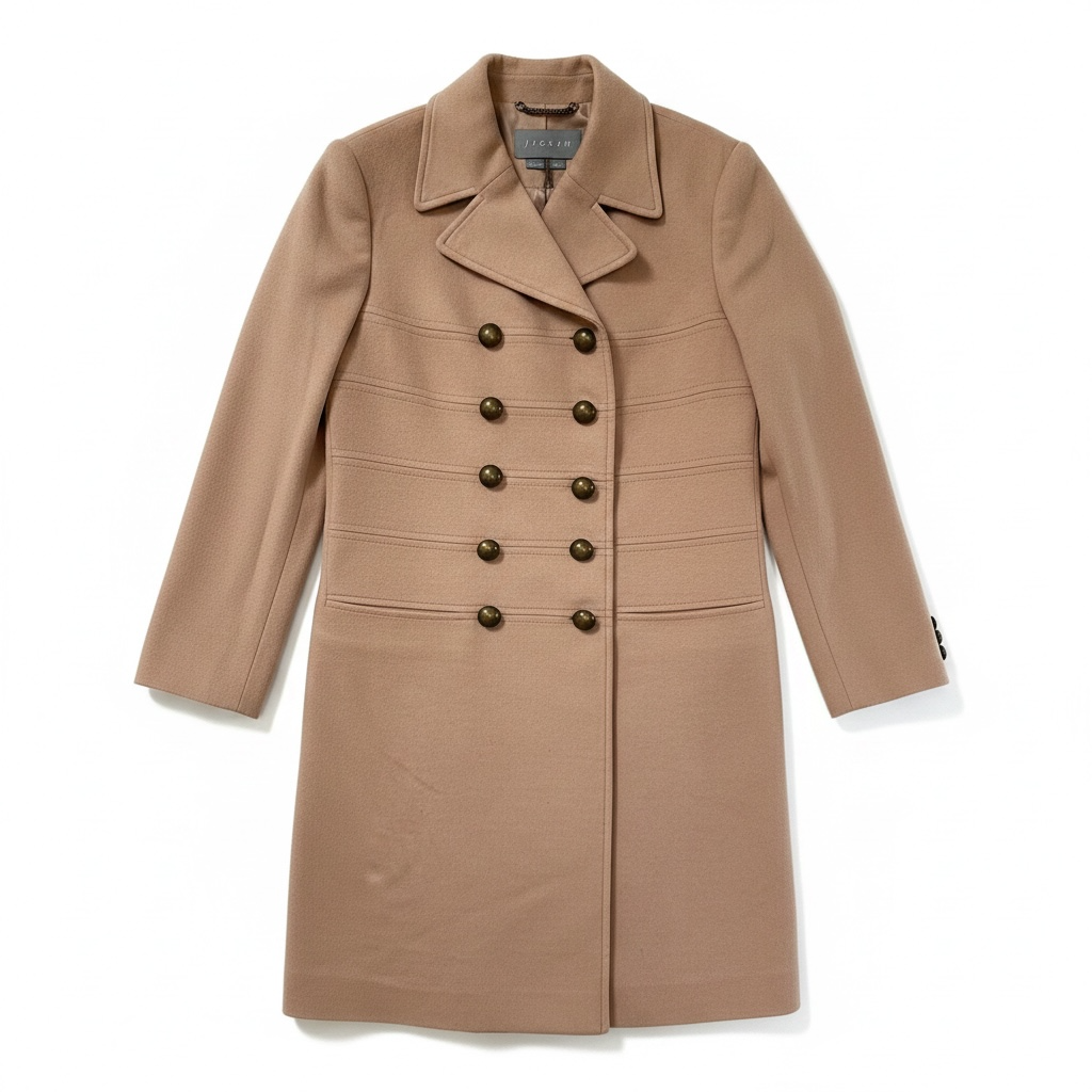 Jigsaw Military Style Wool Coat Size 12
