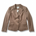 Jigsaw Stitch Detail Cotton Lightweight Blazer Size 14