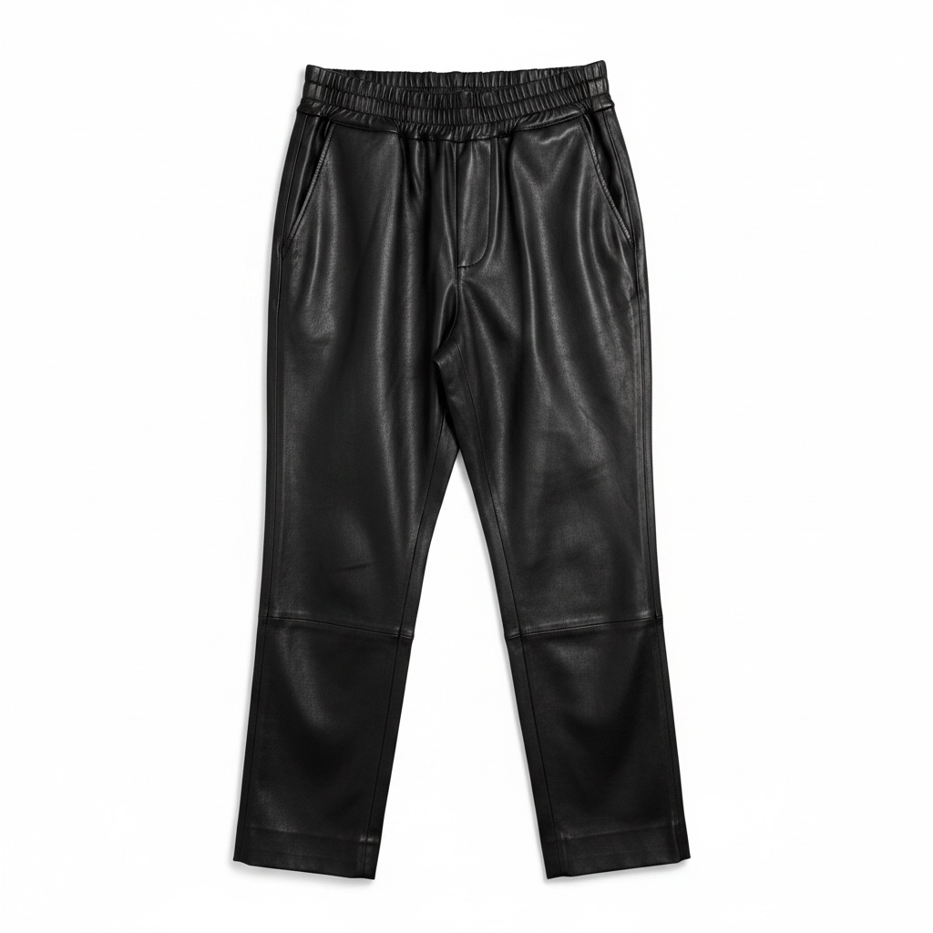 Banded Together Leather Elastic Waist Pants Size XS