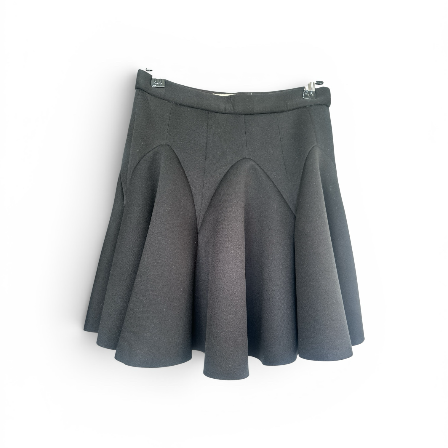 Cameo Scuba Structured Circle Mini Skirt - Size 1