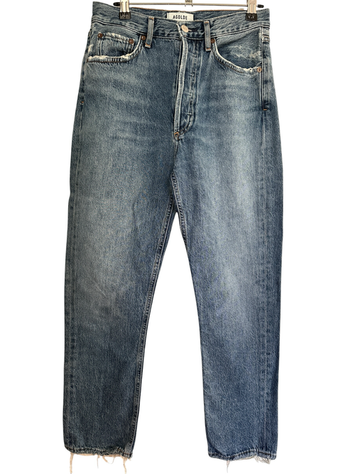 Agolde Lightly Distressed Straight Leg Jeans Size 26