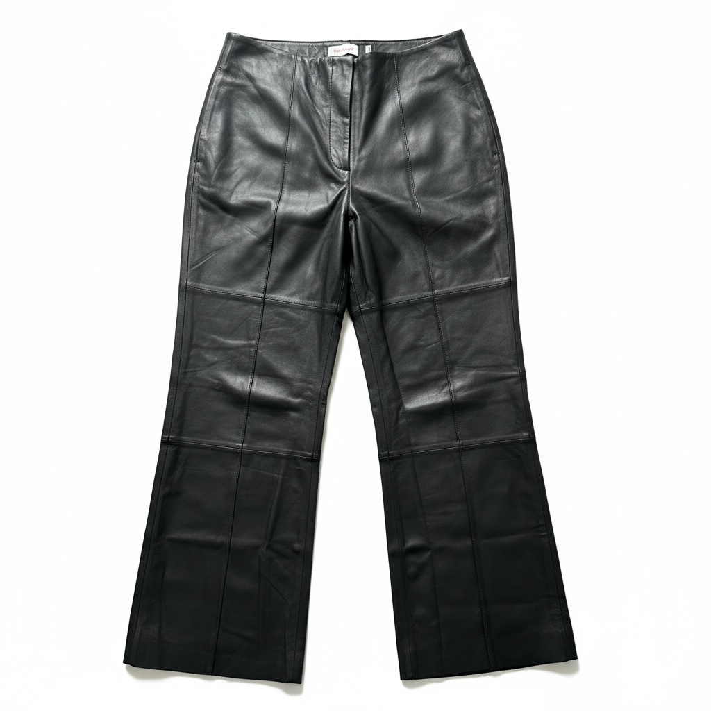 Sass & Bide Downtown Moves Wide Leg Leather Pants Size 16 BNWT