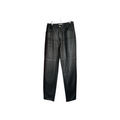 All Things Golden Vegan Leather Pebbled Straight Leg Pants