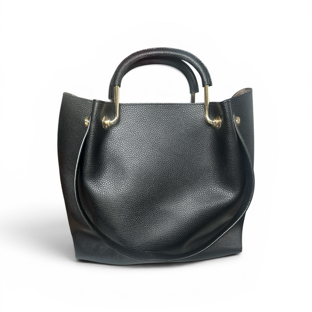 Mimco Leather Tote With Liner