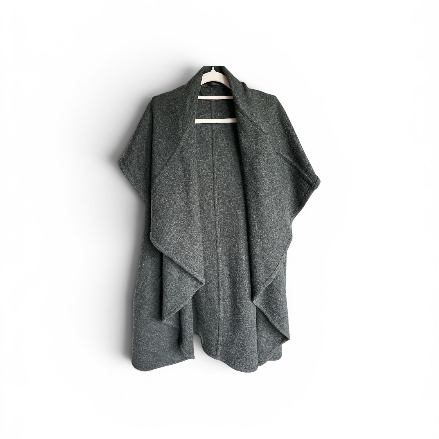 David Lawrence Wool Blend Sleeveless Wrap