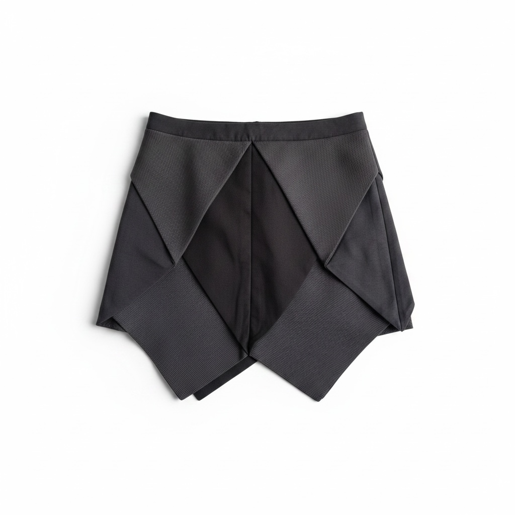 Finders Keepers Black Structured Mini Skirt