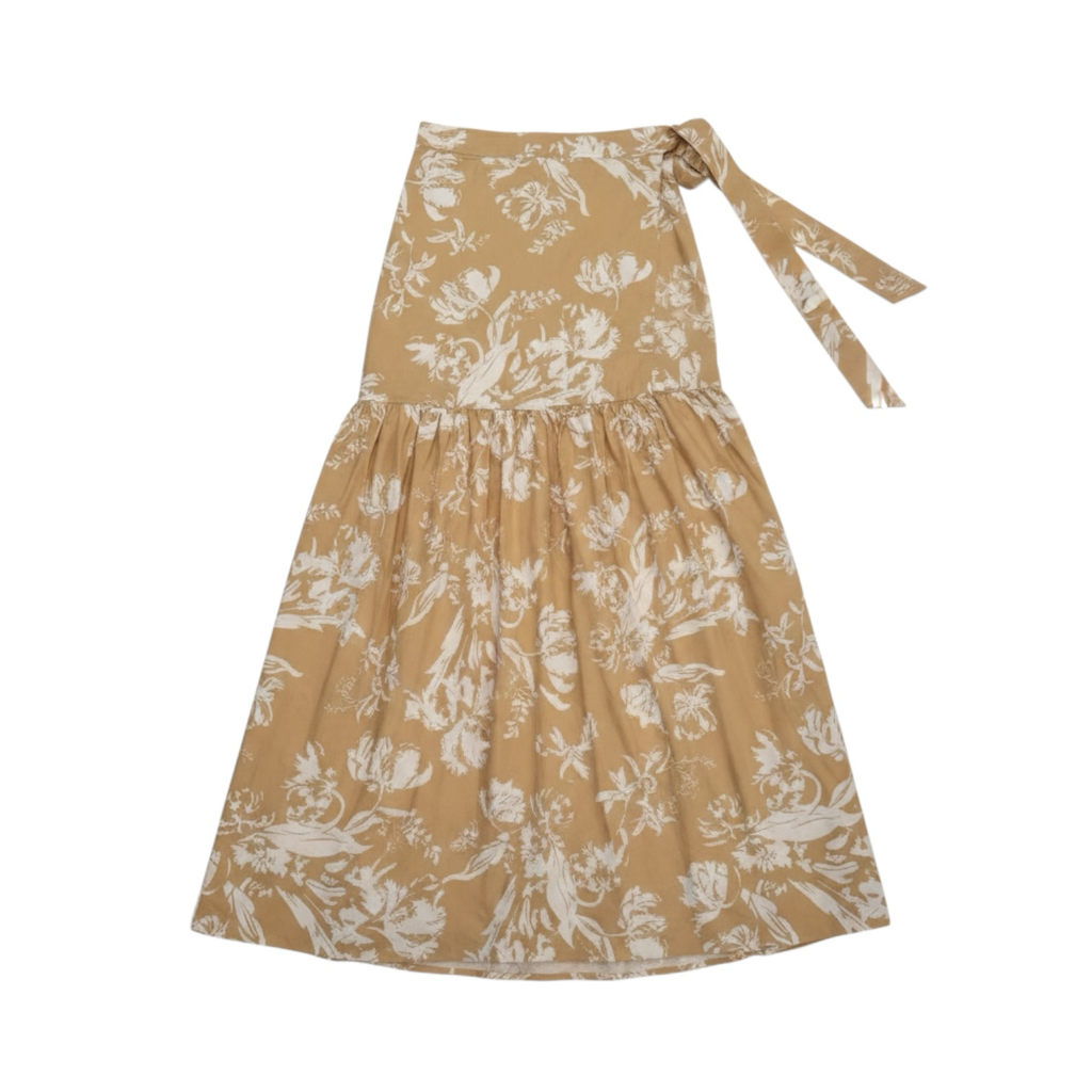 Shona Joy Farrah Tie Waist Midi Skirt