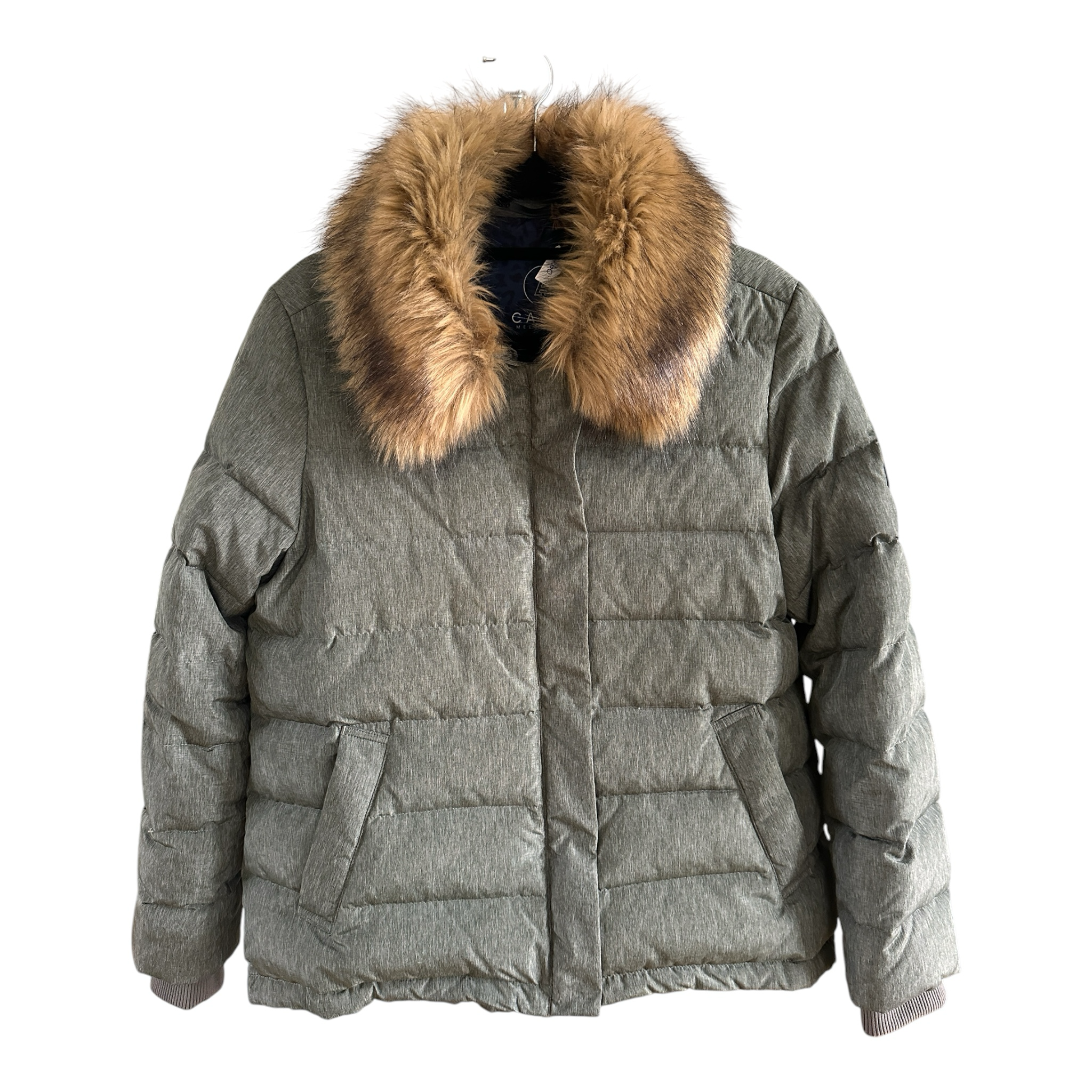 Cable Melbourne Fur Collar Puffer Jacket Size M