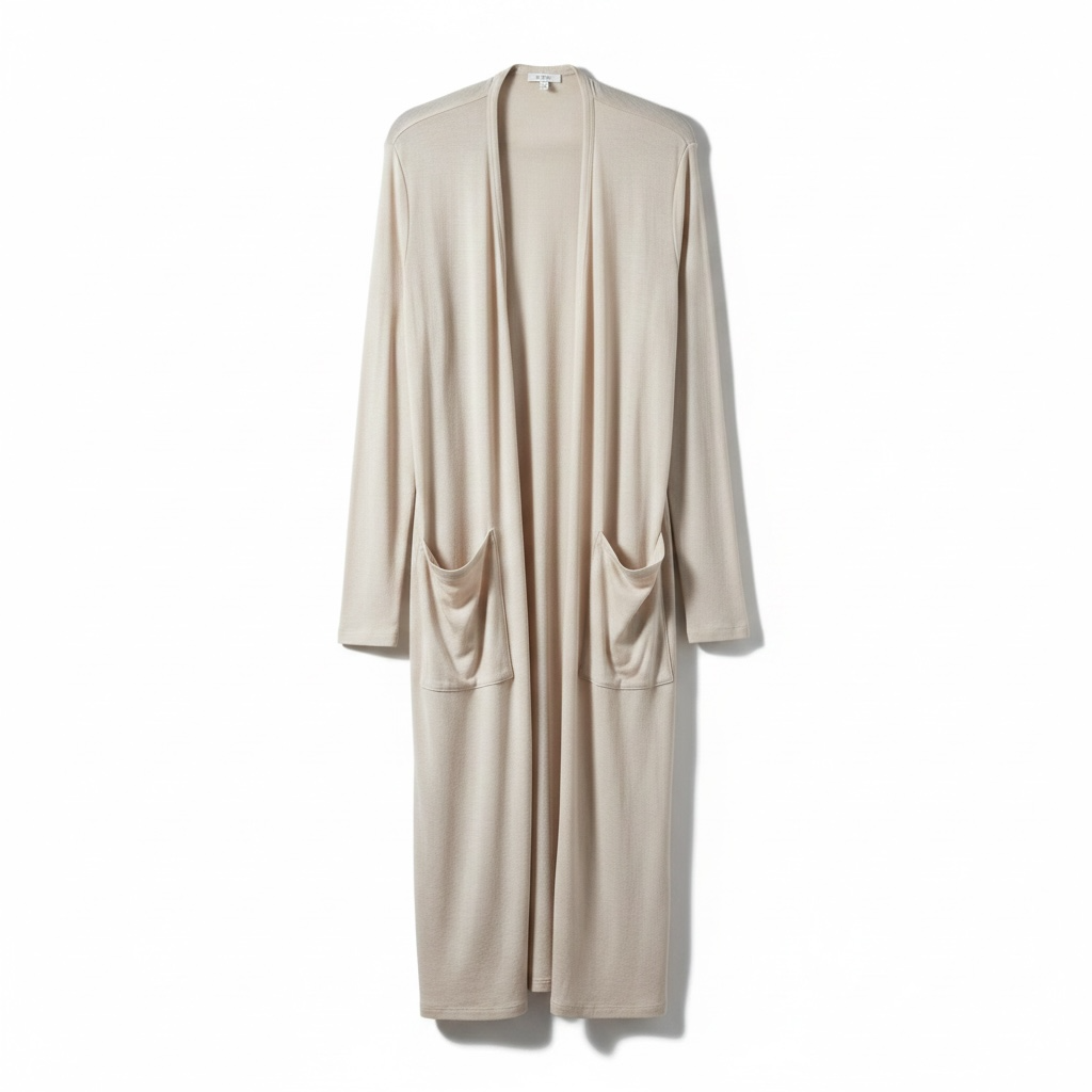 Intimo Fine Knit Long Line Cardigan Size S