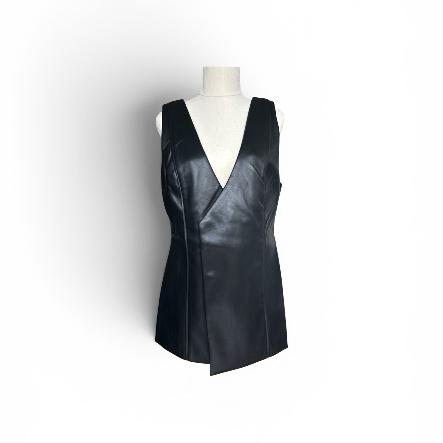 Emerson Studio Vegan Leather Tunic Vest