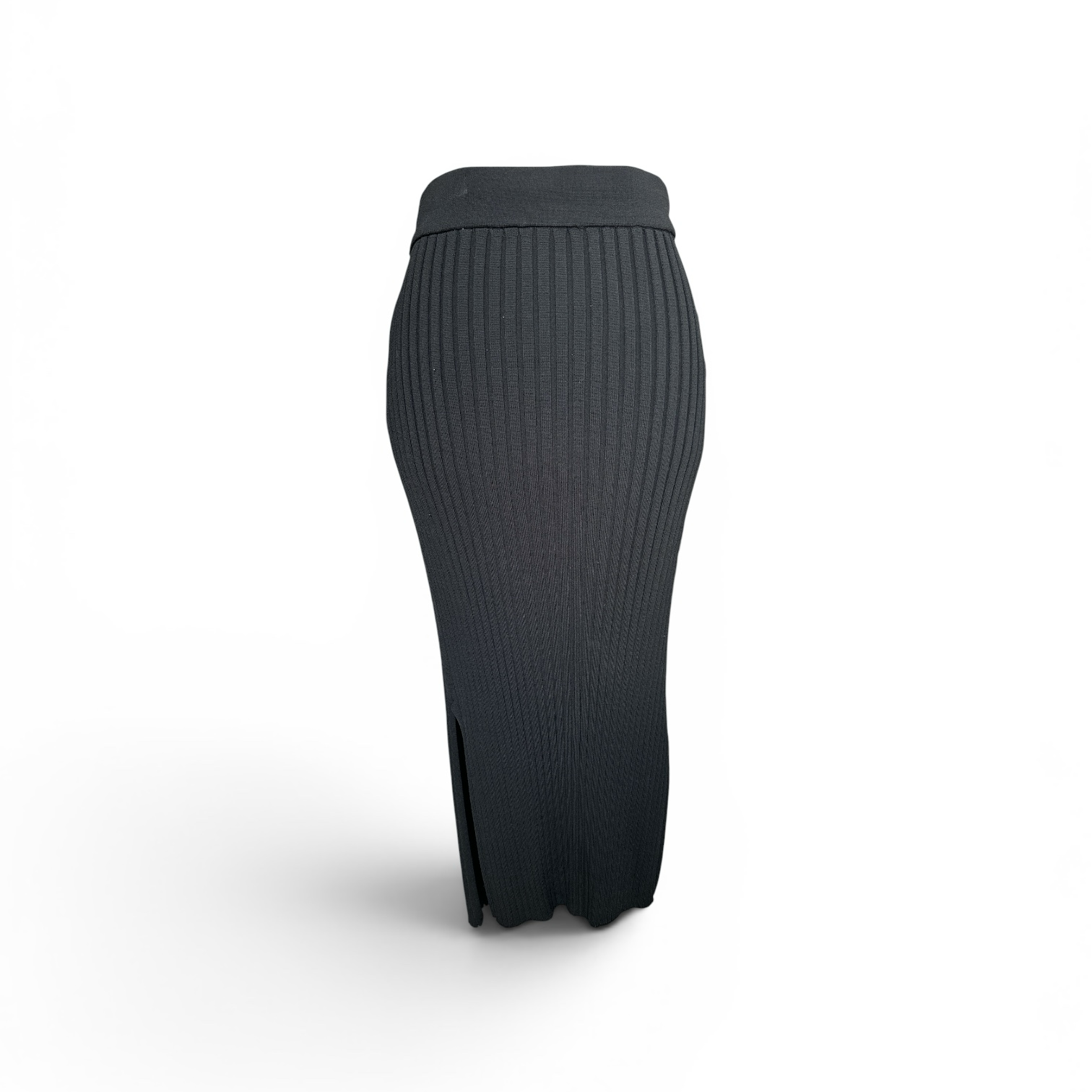 SABA Ribbed Knit Midi Skirt