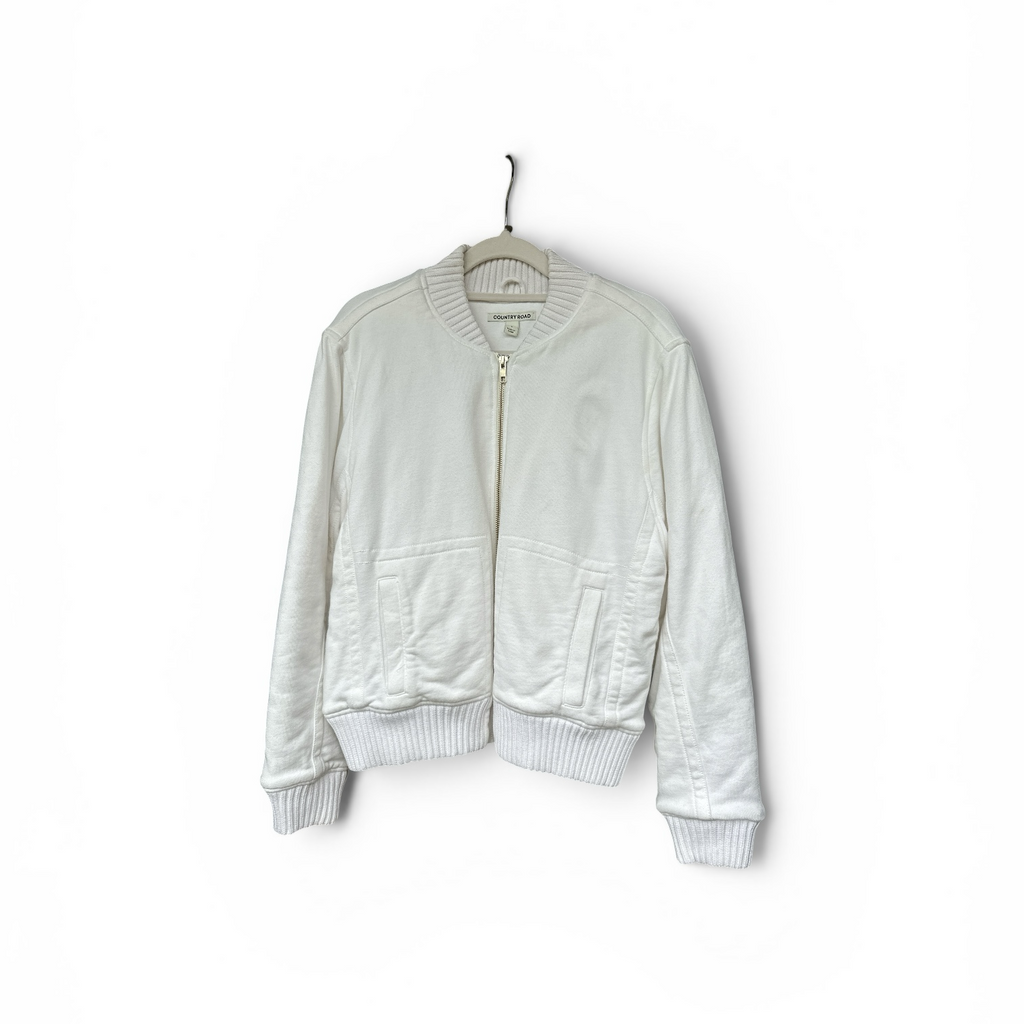 Country Road Cotton Zip Bomber Sweat
