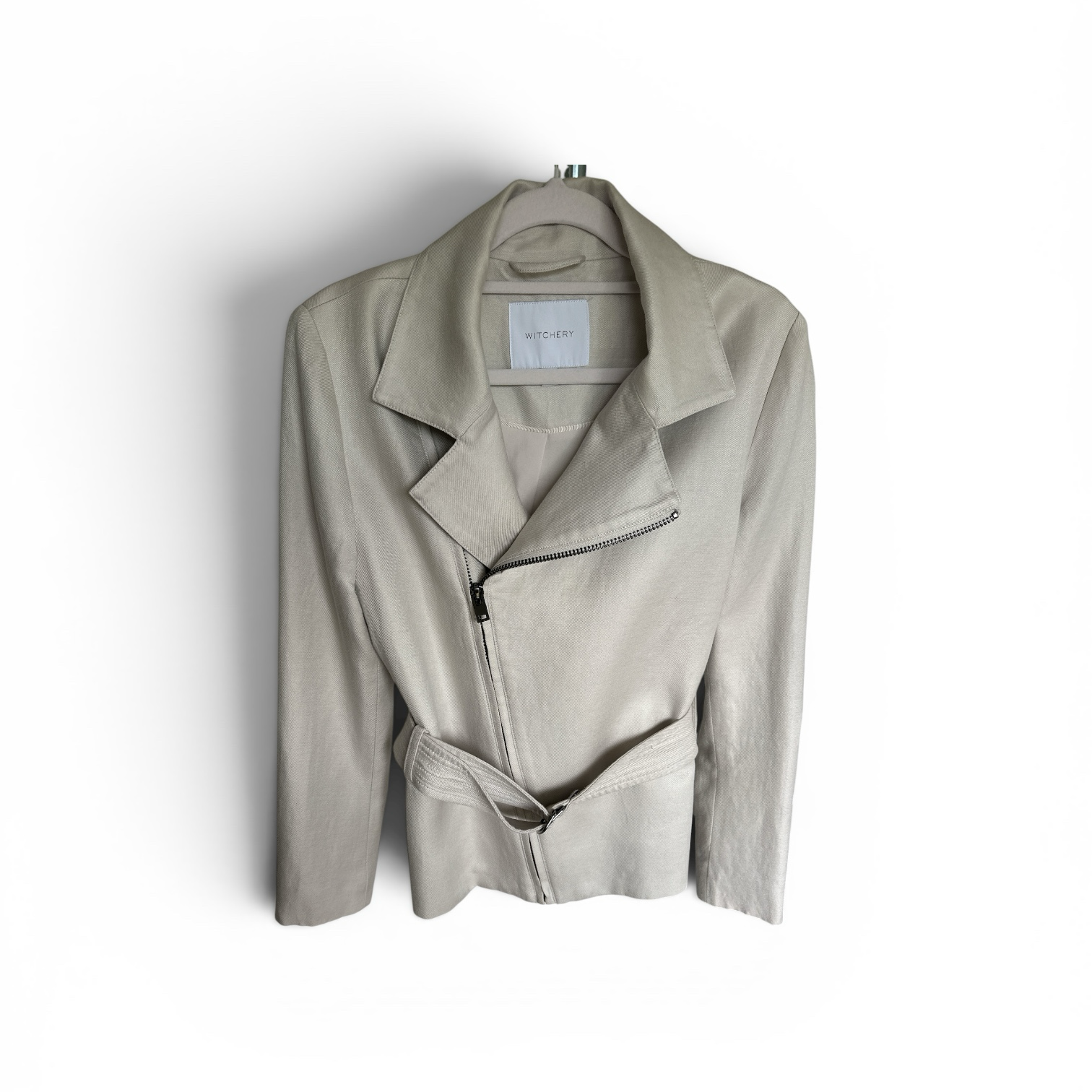 Witchery Linen Blend Cropped Jacket