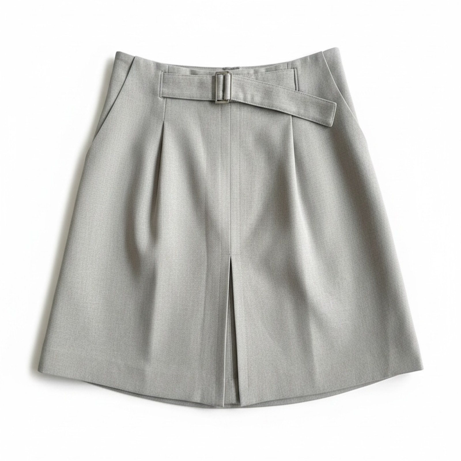 Elka Collective Belted Front Pleat Mini Skirt