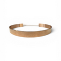 Structured Metallic Mirror Waist Belt