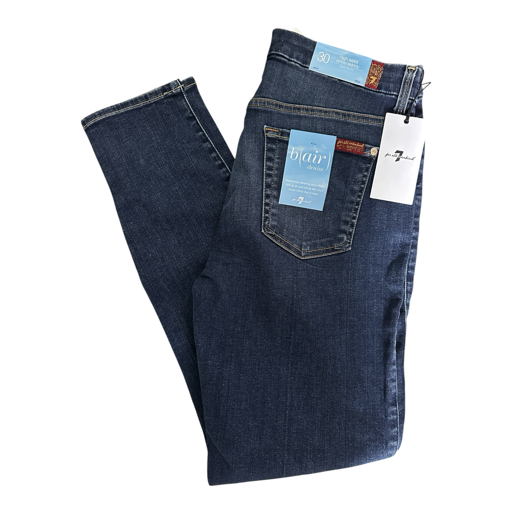 7 For all Mankind b(air) High Waist Ankle Skinny Jeans Size 30 BNWT RRP: $129