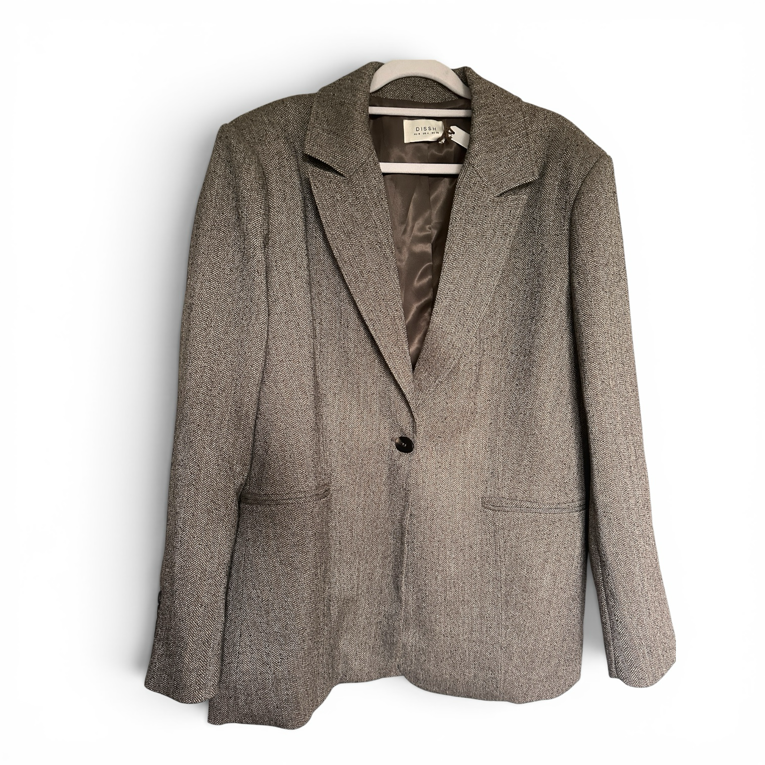 Dissh Buff Oversized Houndstooth Blazer Size 8 BNWOT RRP $249