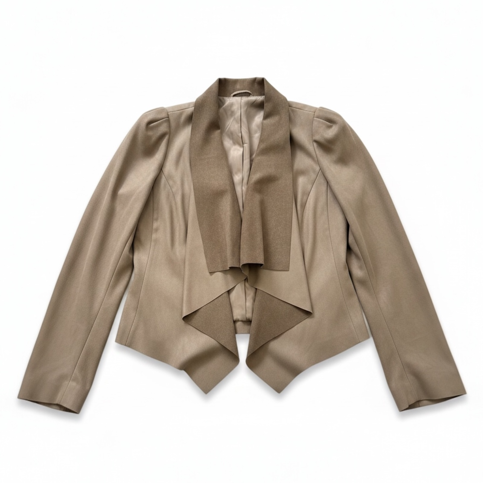 Camilla and Marc Adora Leather Cropped Drapped Jacket Size 10