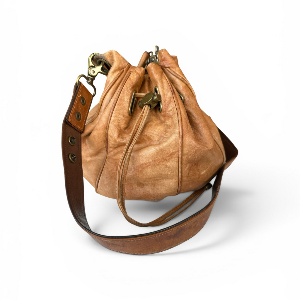 Mimco Tan Cocoon Bucket Bag