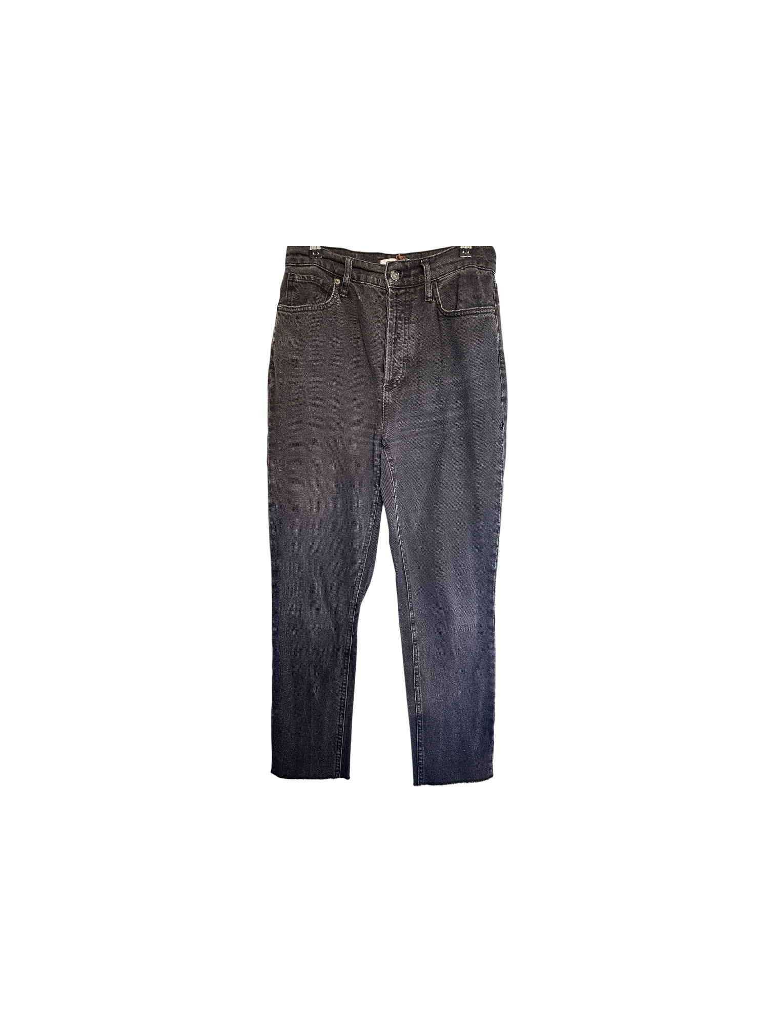 Scanlan Theodore Lightly Distressed Straight Leg Jeans Size 25