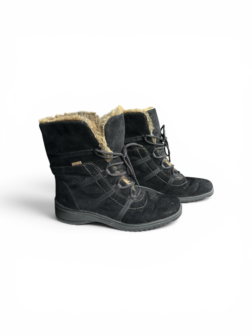 Ara Gore-Tex Suede, Fur Trim & Lambswool Lined Boots