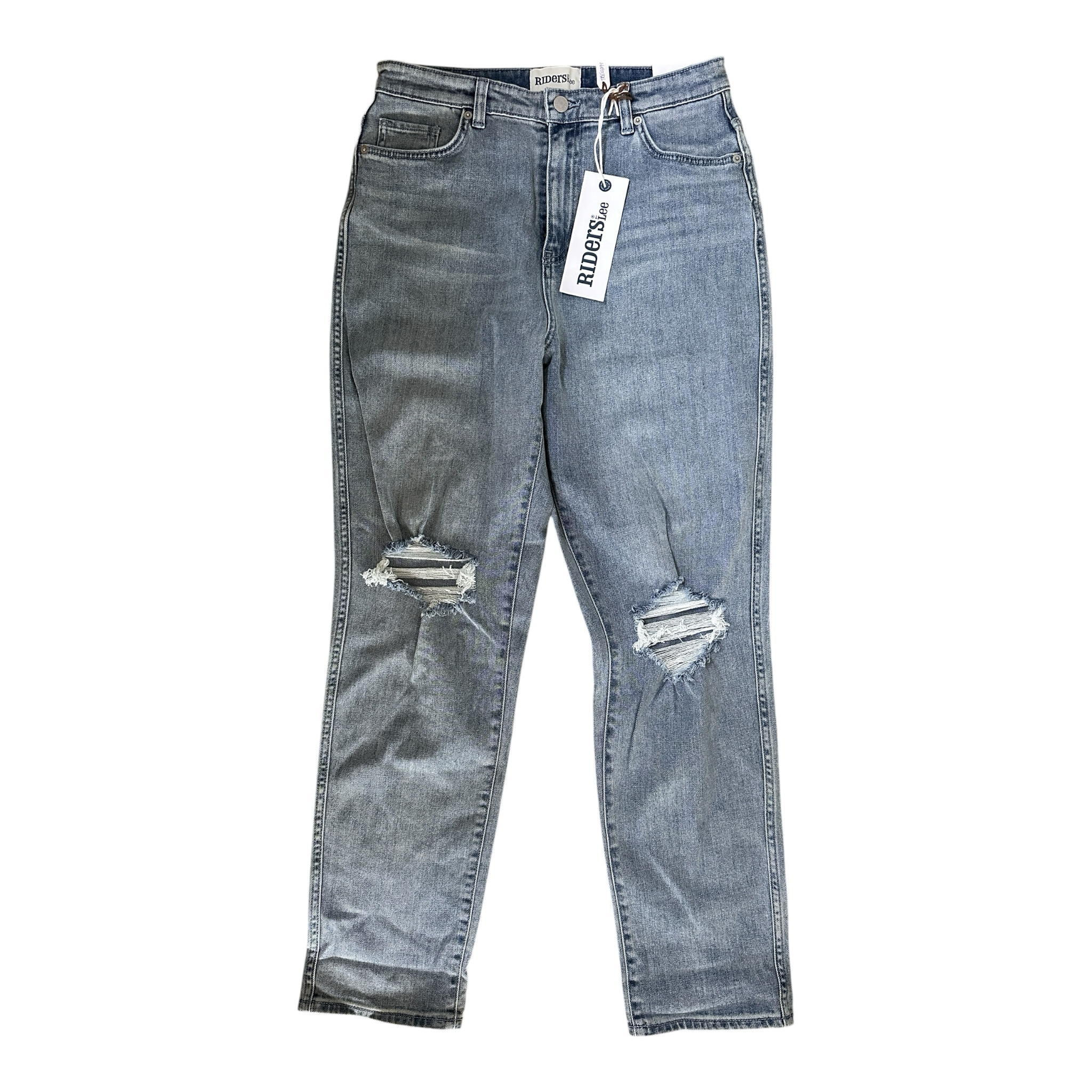 Riders by Lee Hi Mom High Rise Slim Straight Distressed Jeans Size 13 BNWT RRP: $119.95