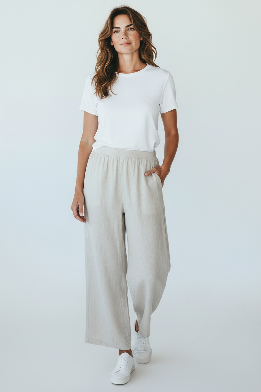Ridley Wide Leg Satin Trousers