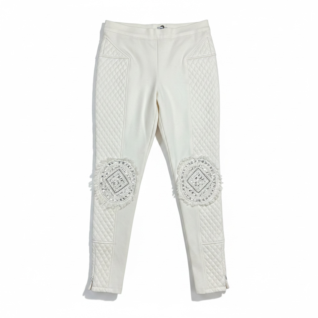 Aje Quilted Embroidered Leggings