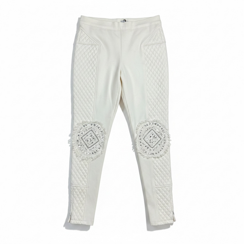 Aje Quilted Embroidered Leggings