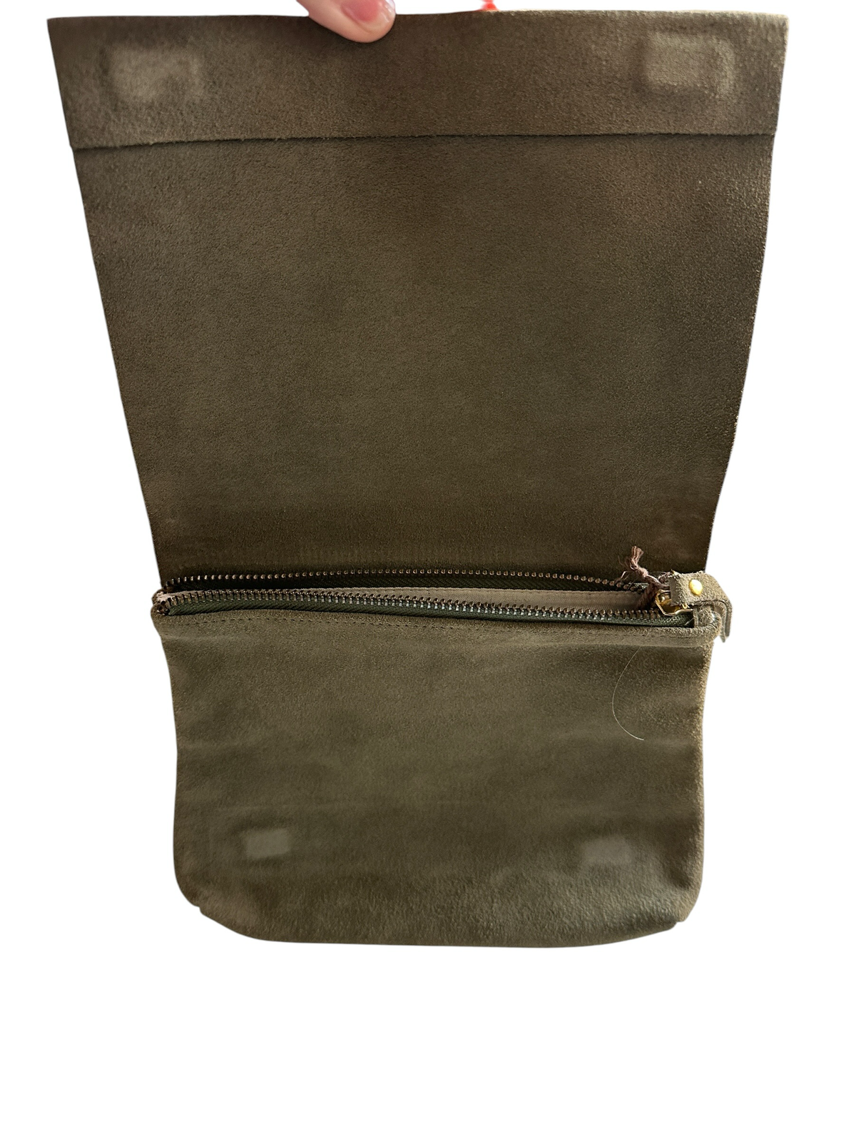 St Agni Suede Magnetic Close Clutch